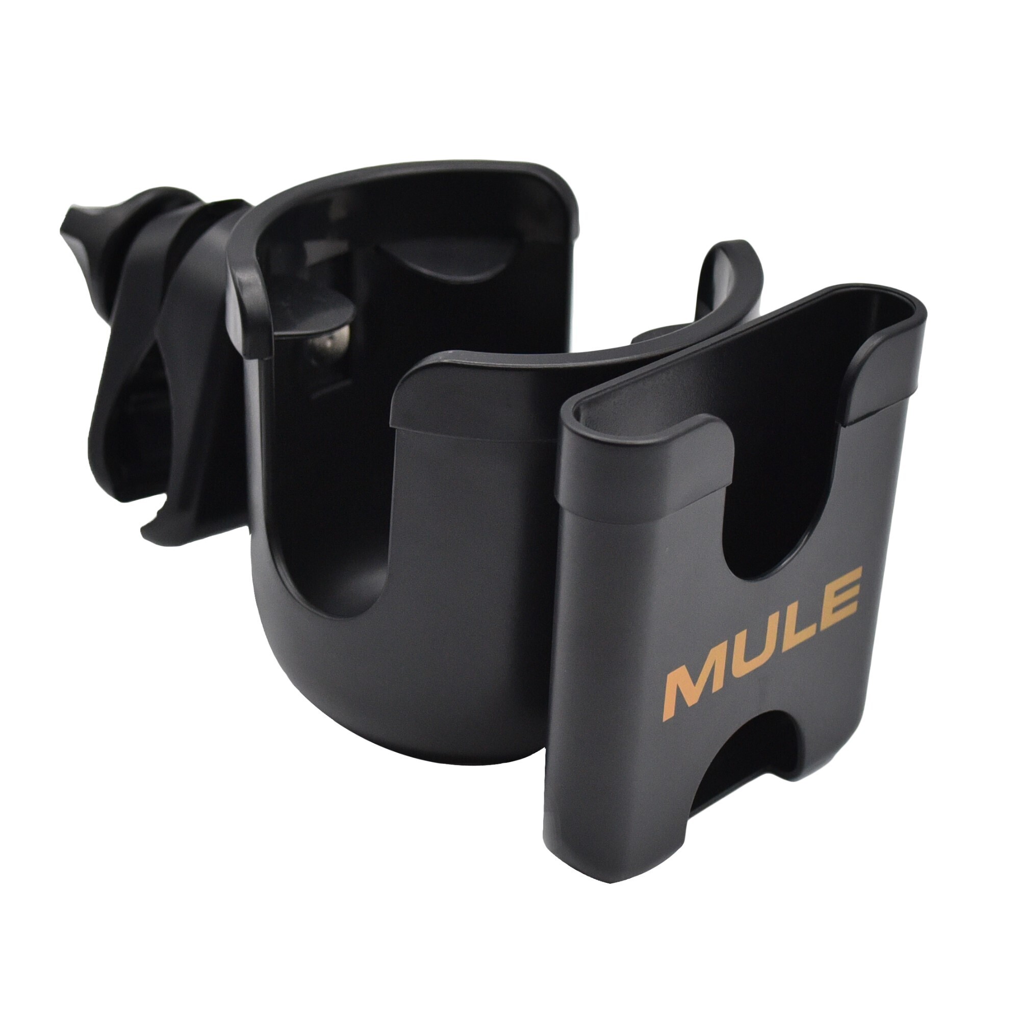 Mule Mobile Workshop Cup and Phone Holder - Durable Black Plastic, Heavy-Duty Clamp, Model# 52004-49